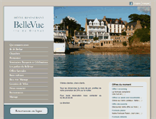 Tablet Screenshot of hotel-bellevue-brehat.fr